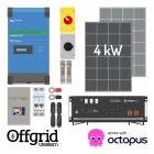 4kw Small grid-tied, solar and battery kit.
